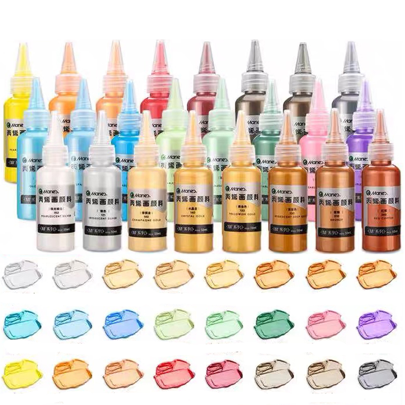 Metallic Spray Paint - Marie's 25 Colors 50ml Metallic Acrylic