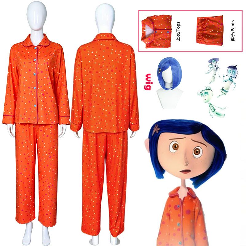 Movie Coraline Cosplay Pajamas - Cosplay Prop avaliação e preço