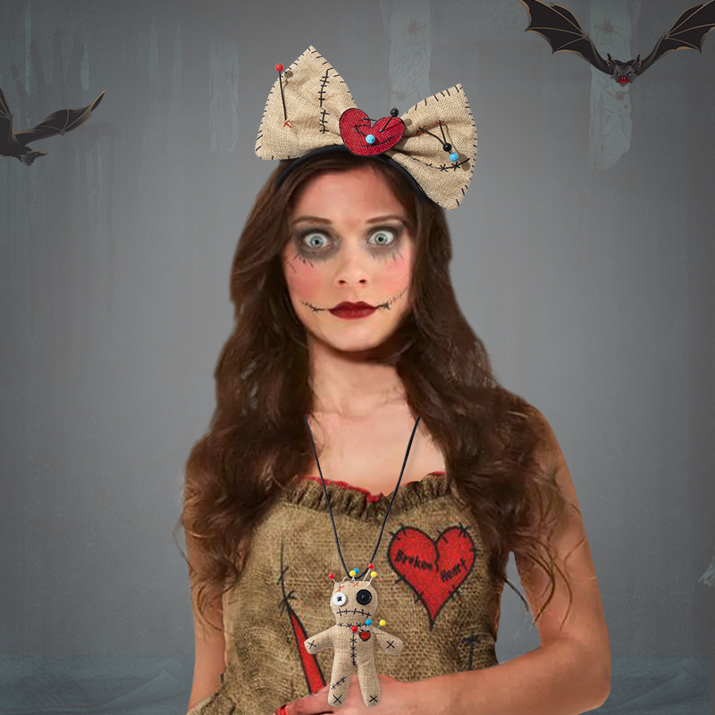 Voodoo Doll Costume Bow Headba - Voodoo Cosplay And Prop avaliação e preço