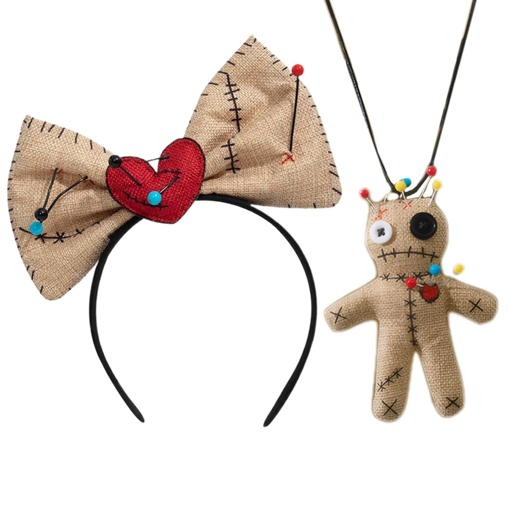 Voodoo Doll Costume Bow Headba - Voodoo Cosplay And Prop avaliação e preço