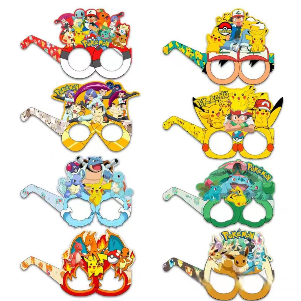 Pokémon-themed paper glasses.  - Cosplay Prop avaliação e preço