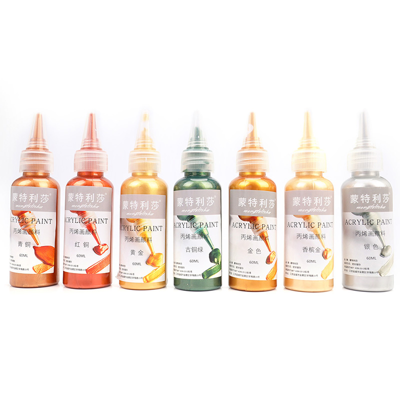 60ml Gold Paint Metallic acryl - Metallic Spray Paint avaliação e preço