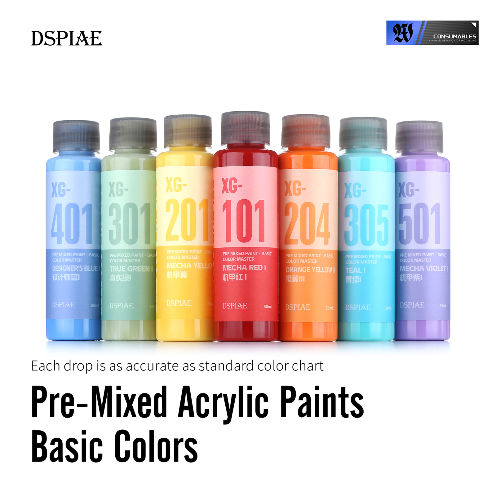 DSPIAE XG Series 50ML Pre Mixe - Metallic Spray Paint avaliação e preço