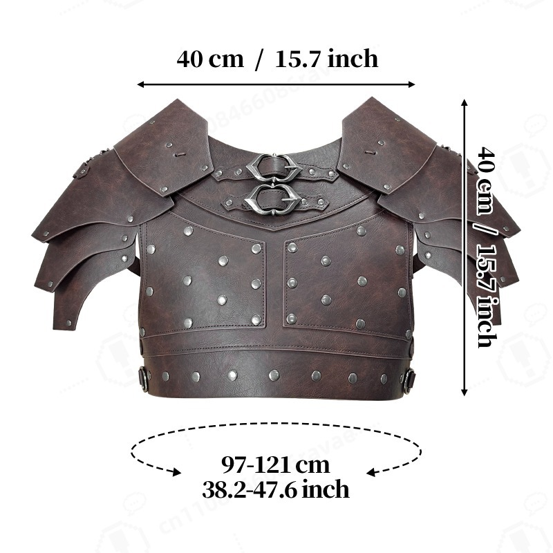 Medieval Studded Shoulder Ches - Cosplay Prop avaliação e preço