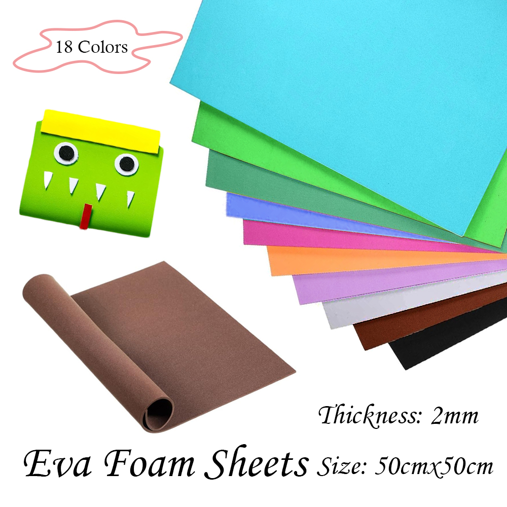 18 Colors 2mm Thick Colorful   - Eva Foam Sheet avaliação e preço