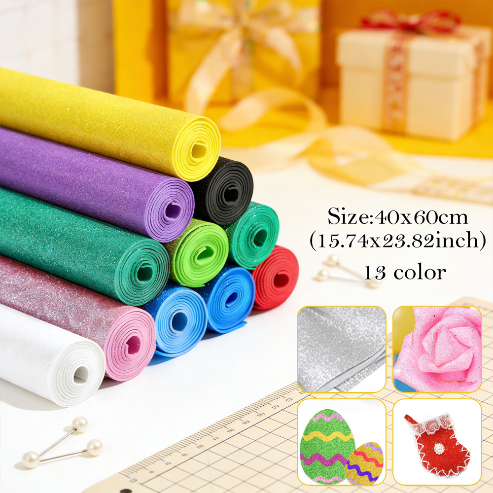 1pcs Sparkling Golds EVA Foam  - Eva Foam Sheet avaliação e preço