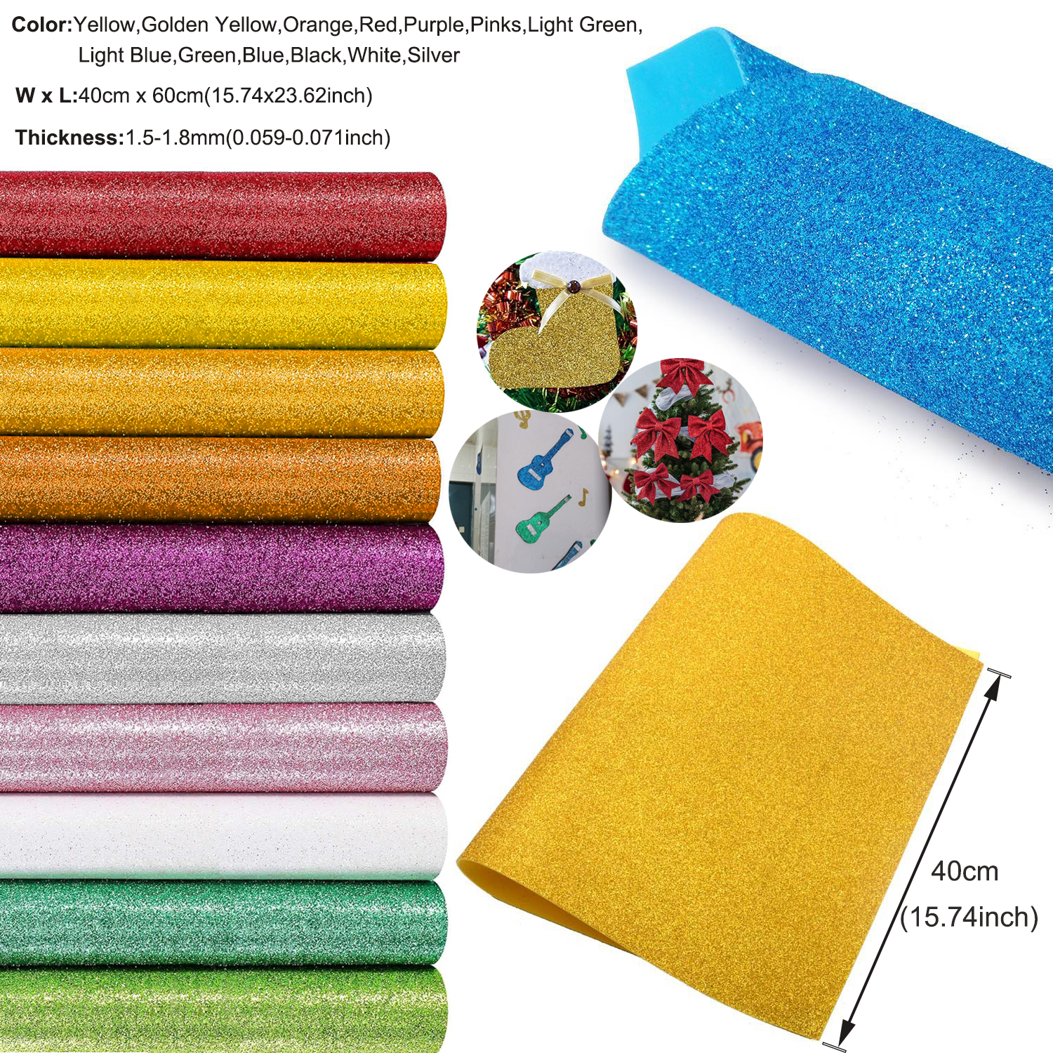 1pcs Sparkling Golds EVA Foam  - Eva Foam Sheet avaliação e preço