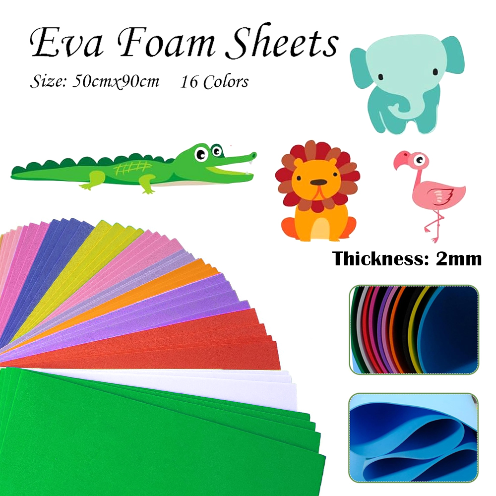 16 Colors Colorful EVA Foam Sh - Eva Foam Sheet avaliação e preço