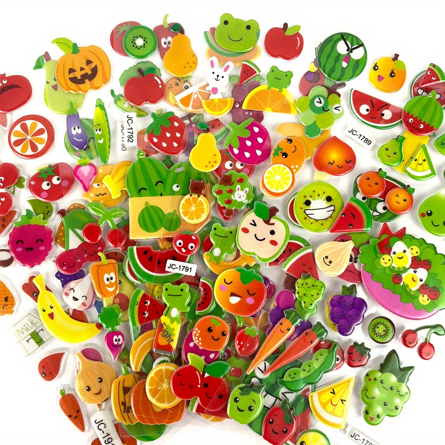 6 Sheets 3D Puffy Stickers Foa - Eva Foam Sheet avaliação e preço