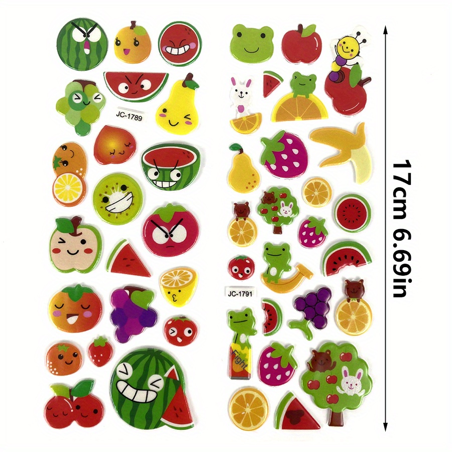 6 Sheets 3D Puffy Stickers Foa - Eva Foam Sheet avaliação e preço