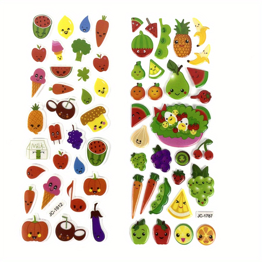 6 Sheets 3D Puffy Stickers Foa - Eva Foam Sheet avaliação e preço