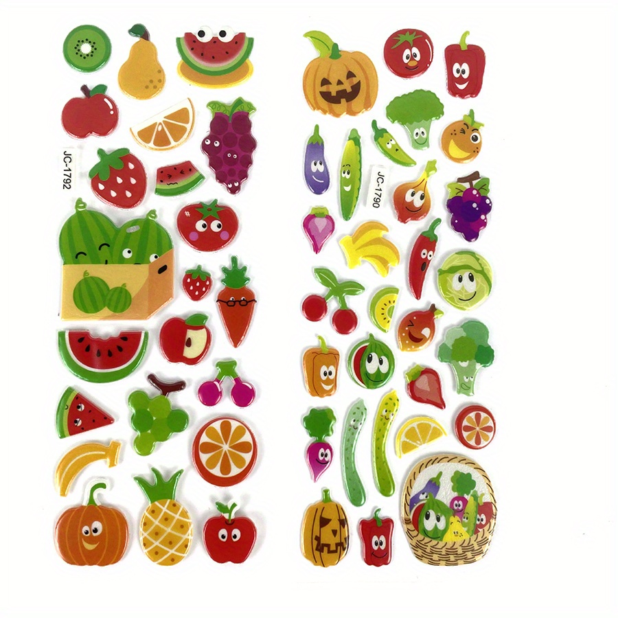 6 Sheets 3D Puffy Stickers Foa - Eva Foam Sheet avaliação e preço